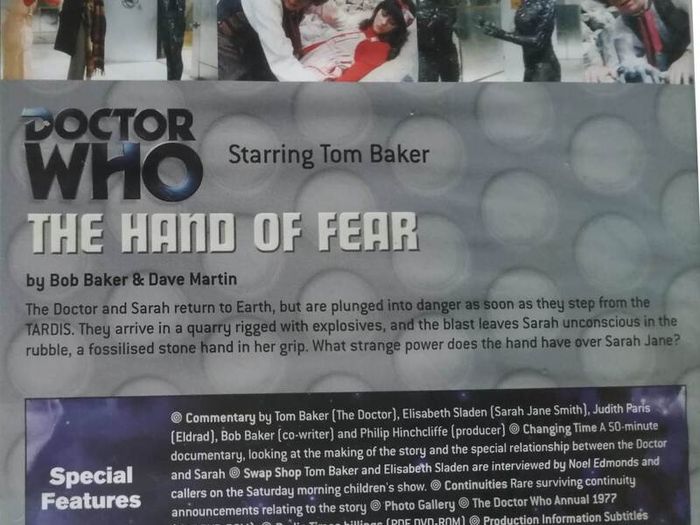 Doctor Who (Tom Baker) [1976] The Hand Of Fear [DVD TV Boxset]
