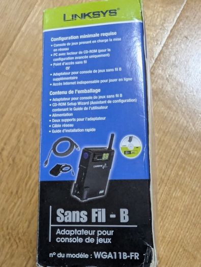 Linksys Wireless-B Game Adapter (WGA11B-FR)  Console WiFi Adapter for PS2 or Xbox