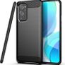 Black Carbon Fibre Style Case For OnePlus 8 PRO  Shockproof Armour Back Cover Image 2