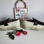 Dr Doc Martens 1461 Adrian MZ Marni beige black shoes UK6.5 US8.5 Image 7