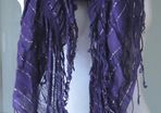 Fashion Purple Elasticated Scarf Scarves Shawl