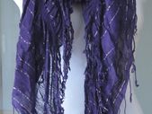 Fashion Purple Elasticated Scarf Scarves Shawl