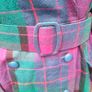Vintage plaid purple and blue Blazer Dress Image 5