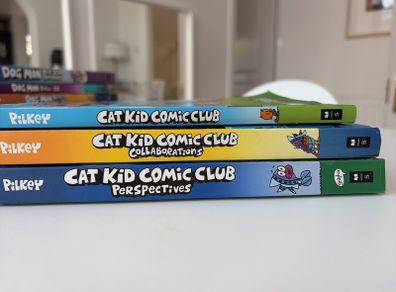 Cat Kid Comic Book collection of 3 books