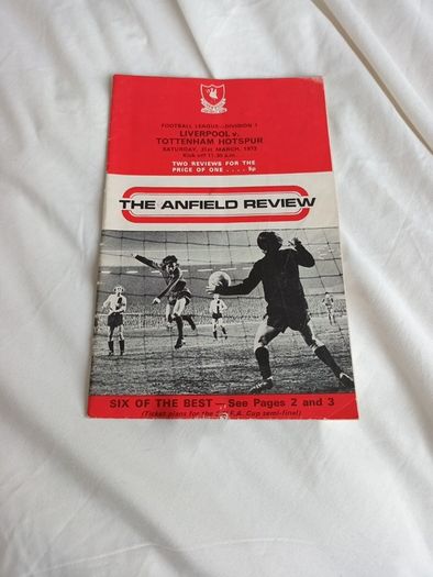 Liverpool - 10 programmes 1968 to 1977