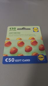Lidl Gift Card 50 inside