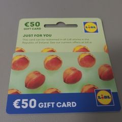 Lidl Gift Card 50 inside