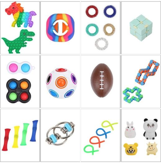 28pcs Fidget Toys Pack, Stress Toys Squshies Fidget Toys Set for Kids and Adults, Anxiety Relief Stress Sensory Toys for Birthday Party Favors (FREE POSTAGE)