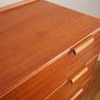 Vintage Teak Chest Of Three Drawers Mid Century Retro 1960s Image 4