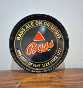 vintage Bass Ale Tin serving tray