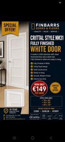 Deanta White Nm31 Solid Crittal Doors