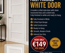 Deanta White Nm31 Solid Crittal Doors
