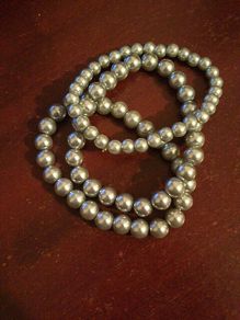 3 Grey Pearl Bracelets