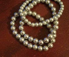 3 Grey Pearl Bracelets