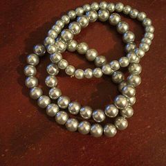 3 Grey Pearl Bracelets