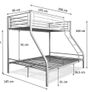 White Double Metal Bunk Bed FREE DELIVERY Image 4