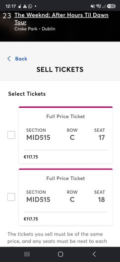 Weekend 2 x Tickets for Sunday 23rd of August