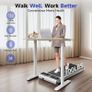 Walking Pad with Incline 3 in 1 Under Desk Treadmill for Home and Office 2.5 HP Walking Treadmill 300 Lbs Portable Incline treadmills with LED Display Remote Control & APP Image 5