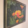 Large Framed Original Painting - Vibrant California Poppies (Signed) Image 5