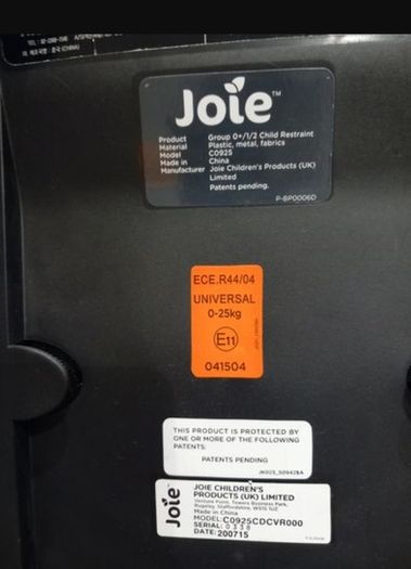 Joie Car seat