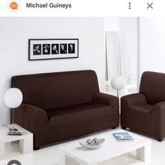 Chocolate brown 3 seater sofa cover