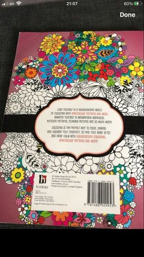 Adults colouring book