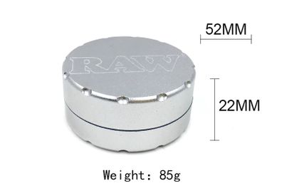 RAW Silver 2 Layers Herb Grinder