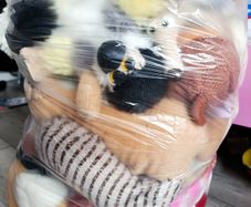 2 bags of plush toys