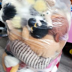 2 bags of plush toys
