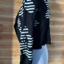 Women's bolero shrug cardigan black/ white flowers Bitte Kai Rand size 10-12 New Image 7