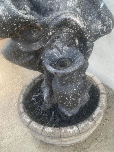 Large vintage cast stone garden