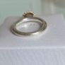 Pandora 14k Gold & Silver halo ring clear CZ  Size 56. Some sign of wear at the back but otherwise nothing wrong Image 10