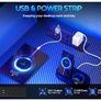 L Shaped Gaming Desk with Drawers & Shelf, 110 x 80 cm Image 7