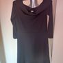 H&M black skater off shoulders knee length dress size M UK12 EU40 Postage included Image 2