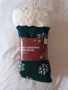 Christmas slipper socks (Size 9-11.5)