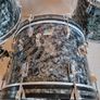 Ludwig Black Diamond Pearl Drum set kit 70s Blue Olive 20 13 15 Image 2