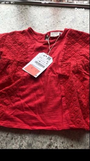 Girls BNWT top 9/12 mths