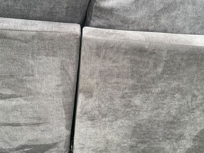 Verona Grey L shaped corner sofa + footstool