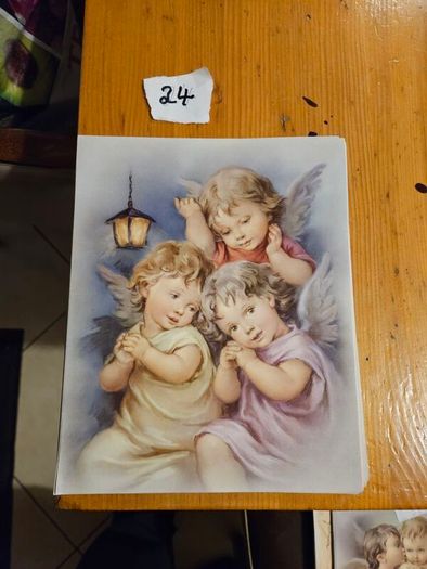 Vintage Catholic Devotional Art Print Cards X 207 Dimensions 8" X 10". In Good Condition.  See Photos For Same.