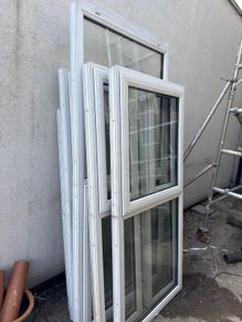 7 large PVC windows double glazed