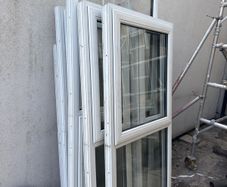 7 large PVC windows double glazed