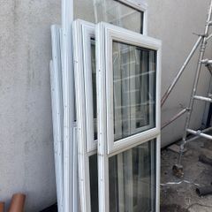 7 large PVC windows double glazed