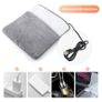 Winter Electric Foot Heating Pad USB Charging Soft Plush Washable Foot Warmer Heater Improve Sleeping Household Foot Warming Mat Image 3