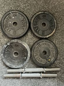 20kg York dumbbells, no collars