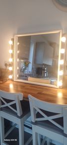 Ikea mirror and lights