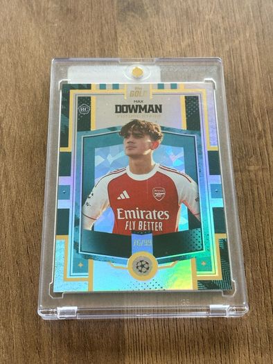 Topps 2026 UEFA Max Dowman Arsenal Future Stars Gold /99 RC