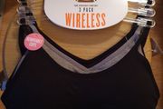 BNIP - Size XS 6/8 - A 3 Pack of Wireless Bra Tops - Removable Cups - Excellent Starter Bras - #