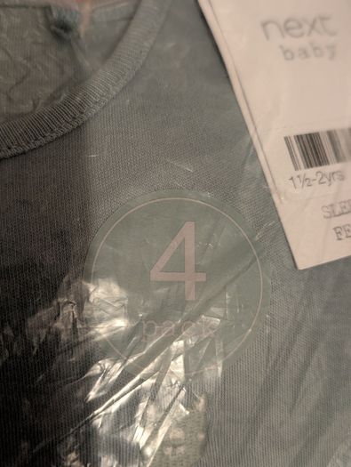 New Next Babygro 4 Pack