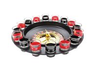 main image for ad Fun Table Game Set Spin Shot Glass Roulette Wheel Turntable