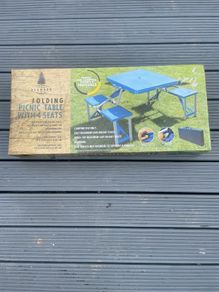 Festival Picnic Table with Folding Chairs